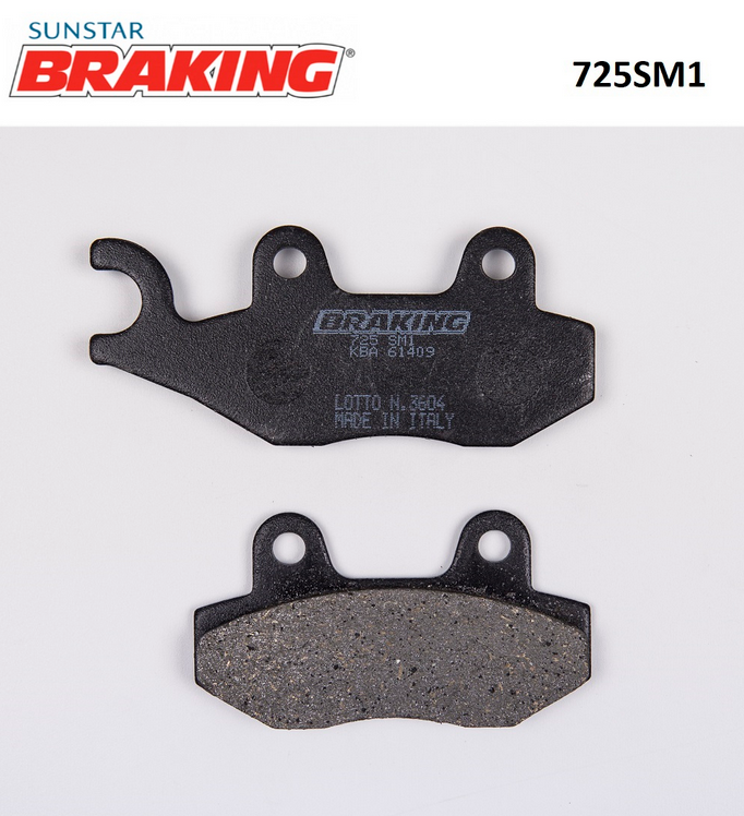 CBF 150   CBF 250   NINJA 250 R   Z 250 SL   NINJA 300    NINJA 400   KLR 650    125 LIKE    MOVIE XL 125     GRAND DINK 150    AGILITY  R 16  200    DINK 200   LIKE 200   BURGMAN 200/400  CB 125 F   Braking 725SM1 YARI METALİK (ÖN) FREN BALATASI