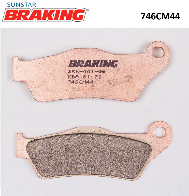 NS 200 CLX 700   DOMINAR 400   DISCOVERY 150     YAMAHA TENERE 700   PIAGGIO X9 EVOLUTION   BRAKING 746CM44 SİNTERLİ (ÖN) FREN BALATASI