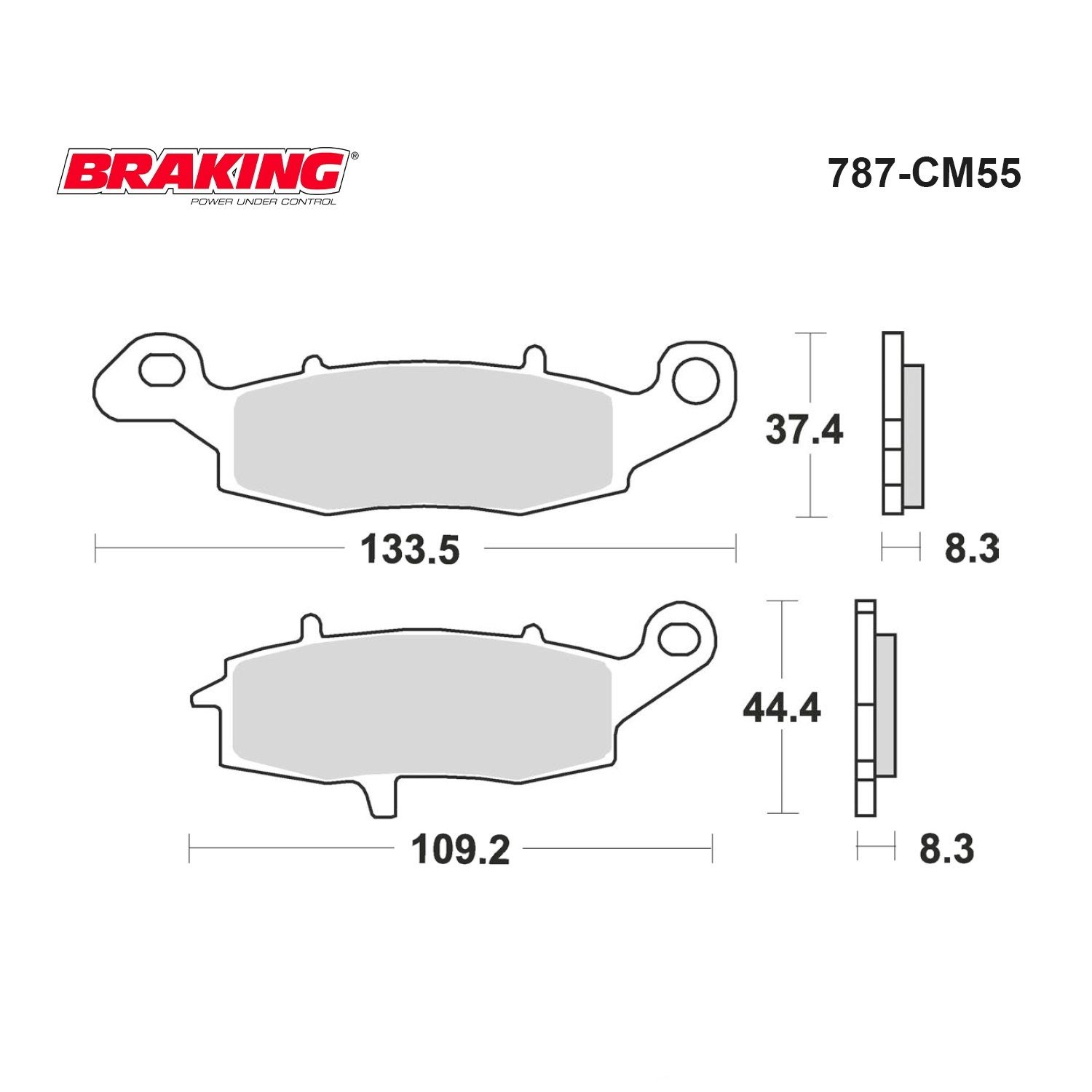 ER6-F/ER6-N/ ABS     VERSYS 650/ABS    Z 750/S    VN CLASSIC CUSTOM 900     DL VSTROM XT 1000     1500 INTRUDER C     VZR INTRUDER M 1800    DL VSTROM XT 650    GLADIUS 650    SV 650   GSR 750   BRAKING 787CM55 SİNTERLİ FREN BALATASI (ÖN SAĞ)