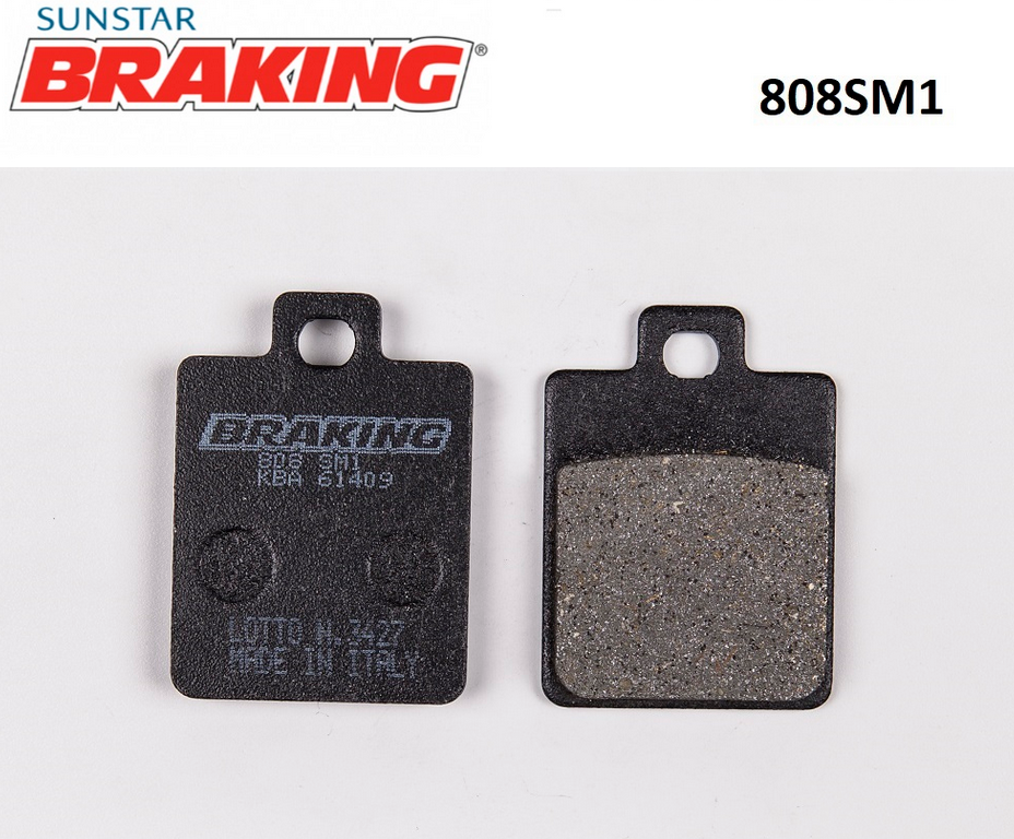 JET14 125/200   ZIP 100   LIBERT 125    125 ZIP    200 LIBERTY    250  MP3   300 MP3    500 MP3   SYM SYMPHONY  S/SR  125    VESPA LXV 125    VESPA LX 125    PX 125   VESPA S125   BRAKING 808SM1 YARI METALİK (ARKA) FREN BALATASI