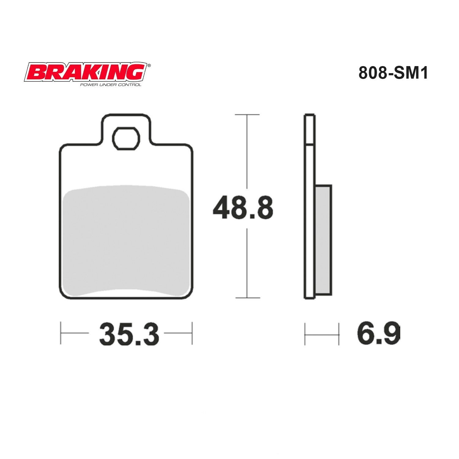 JET14 125/200   ZIP 100   LIBERT 125    125 ZIP    200 LIBERTY    250  MP3   300 MP3    500 MP3   SYM SYMPHONY  S/SR  125    VESPA LXV 125    VESPA LX 125    PX 125   VESPA S125   BRAKING 808SM1 YARI METALİK (ARKA) FREN BALATASI