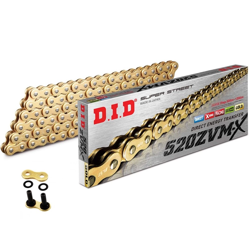 DID 520ZVM-X (GOLD) 122 BAKLA X-RİNG ZİNCİR