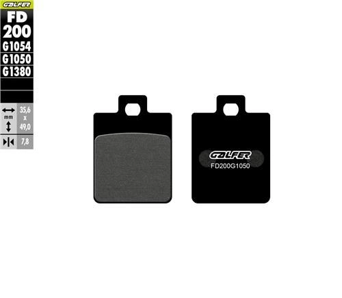 DRG 160 MMBCU 160 GALFER YARI METALİK (ARKA) FREN BALATASI