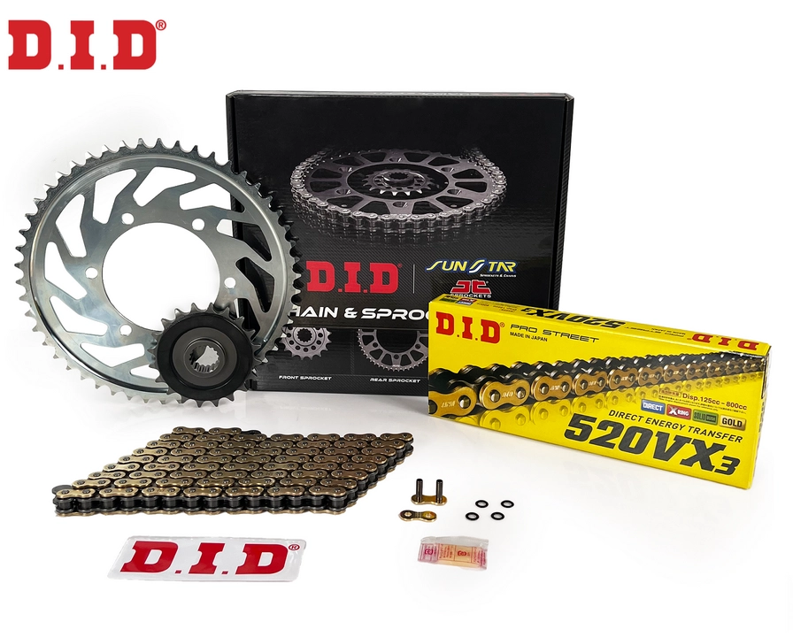 XJ6 / DIVERSION F (2009-2015) D.I.D ZİNCİR DİŞLİ SETİ (GOLD)