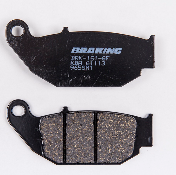 SR450 NK 250 CB 250R CLX 700 CBR 125R  MSX 125 CRF 250L/RALLY GSXR 125  BRAKING 965SM1 YARI METALİK (ARKA) FREN BALATASI