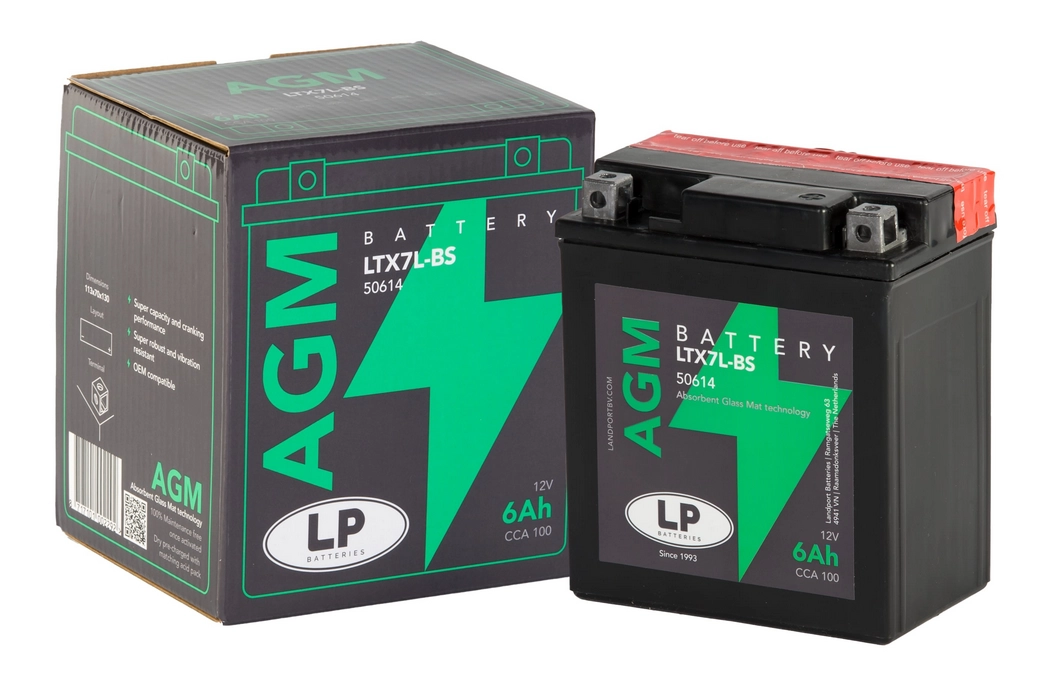 LP (LANDPORT) YTX7L-BS (AGM) MOTOSİKLET AKÜ