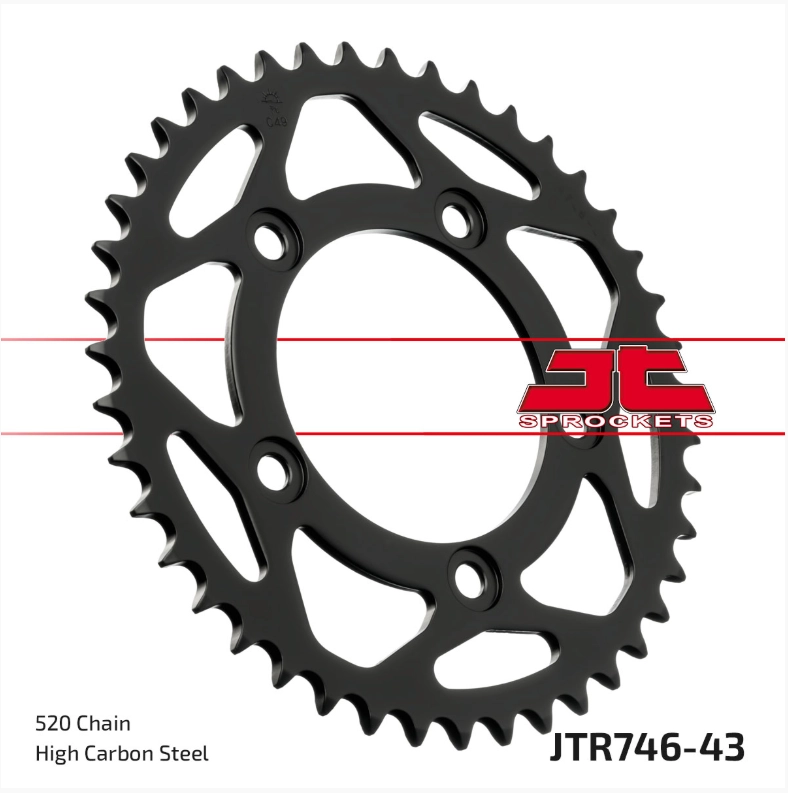 MONSTER 937 PANIGALE 899/959 JT JTR746-43 ARKA DİŞLİ (ÇELİK)