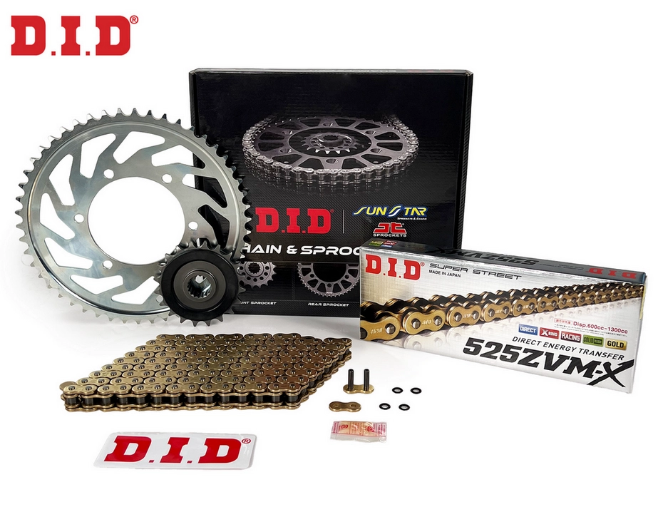 FZ8/ FAZER 800 (2010-2016) D.I.D ZİNCİR DİŞLİ SETİ (GOLD)