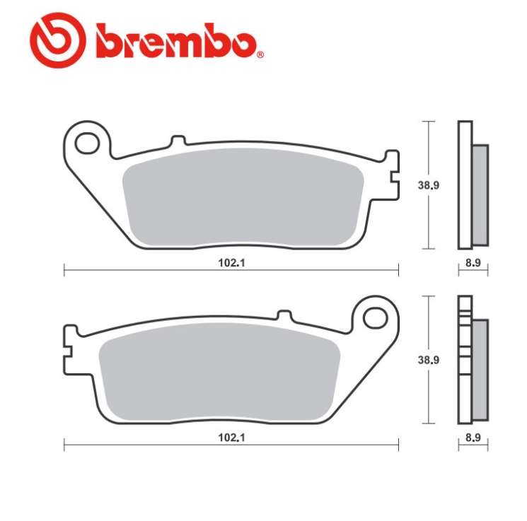 SW-T 600 (2011-2013)   BREMBO  SİNTERLİ (ARKA) FREN BALATASI