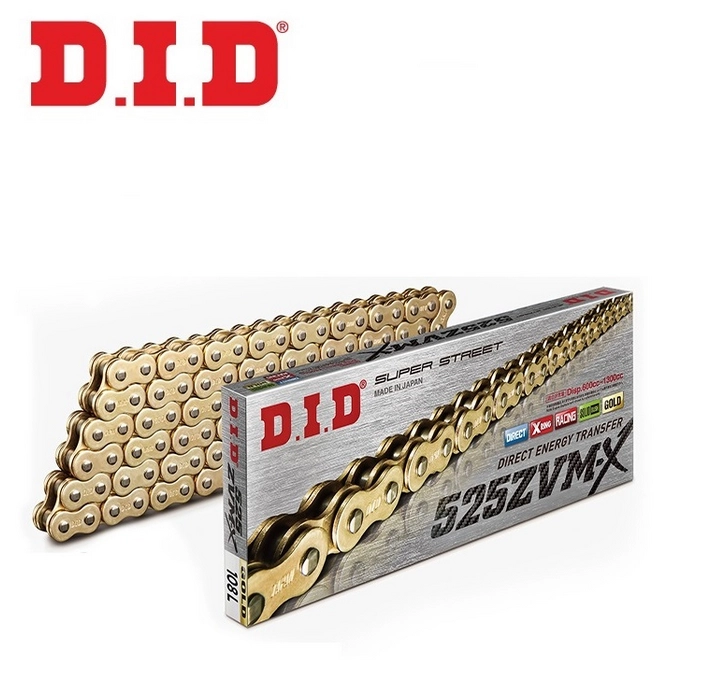 DID 525ZVM-X (GOLD) 118 BAKLA X-RİNG ZİNCİR