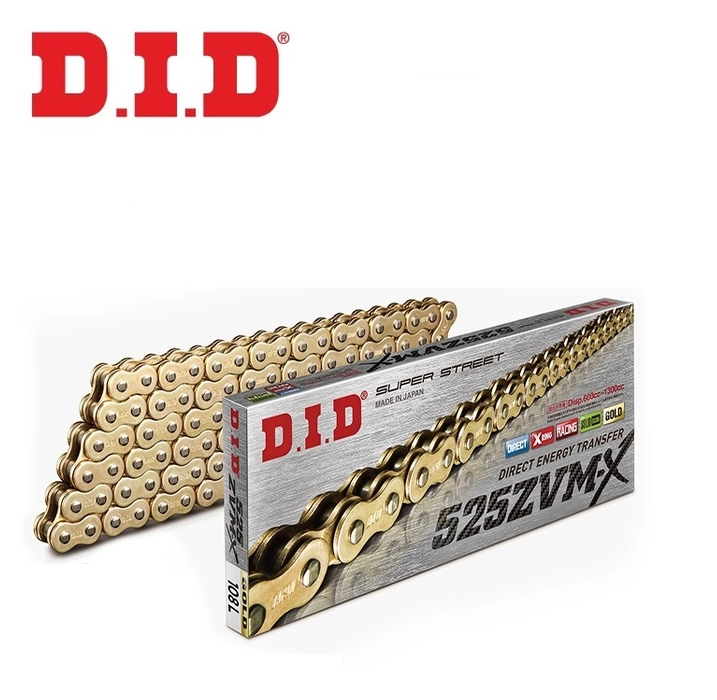 DID 525ZVM-X (GOLD) 112 BAKLA X-RİNG ZİNCİR