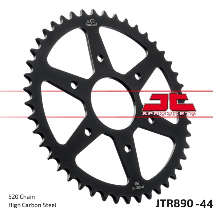 DOMINAR 250/400 SVARTPILEN 401 DUKE 125 250 DUKE/RC 390 ADVENTURE 390 DUKE/RC JT JTR890-44 ARKA DİŞLİ