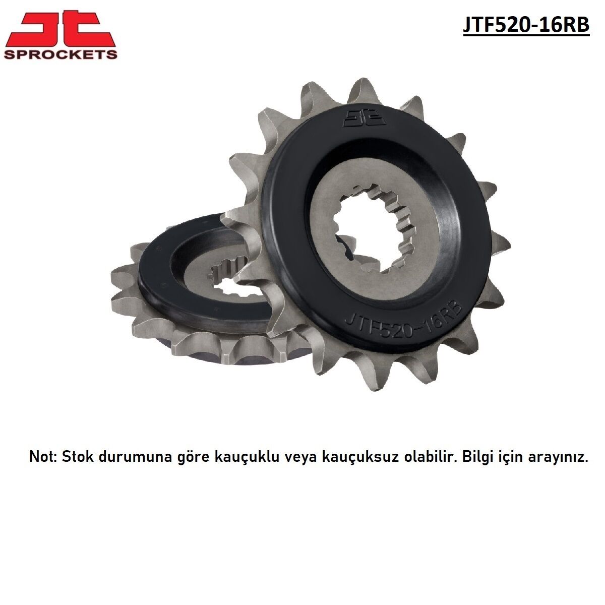 V-TROM 650 XT  GSR 750    V-STROM XT 650  SV 650 GT 650     Z 1000/SX    ZX-10R NINJA   ZX-10RR NINJA  ZX-6R NINJA   ZX-9R    Z 900/RS   ZX-9R    DL V-STROM XT 1000   DL V-STROM ABS 1050   GSX-R 600        JT JTF520-16  ÖN DİŞLİ (KAUÇUKLU)