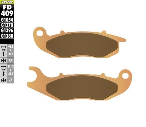 TRANSALP 750 (2023-2024)  GALFER SİNTERLİ FREN BALATASI (ÖN SAĞ) 