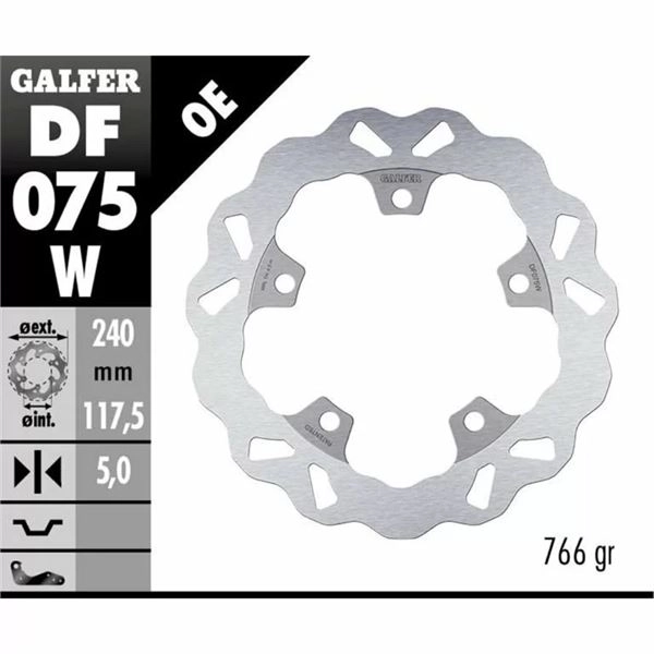 INTEGRA 750 NC 700/750 BMW G 310 GALFER (DALGALI) ARKA FREN DİSKİ (ÇELİK)