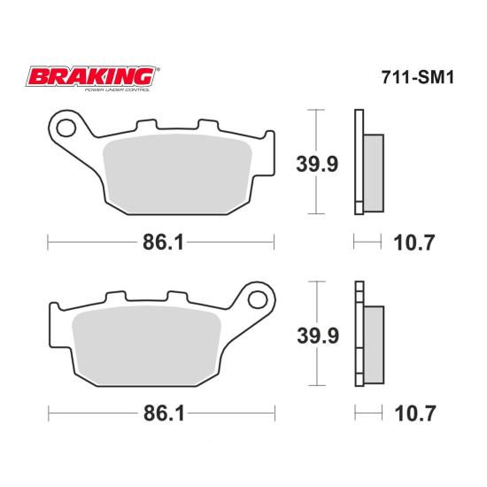 HORNET 750 CBR 650F   CB 650R   CB 650F   CB 500F   CBR 500R   CBR 250R   X-ADV 750    NC X 750  NC S 750   INTEGRA 750    XL V TRANSALP 700 ABS    XL V TRANSALP 650       BRAKING 711SM1 YARI METALİK 