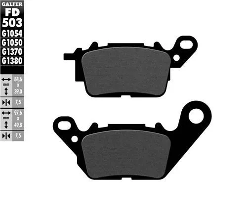 NMAX 125/155 (ÖN) GALFER YARI METALİK FREN BALATASI (2018-2025)