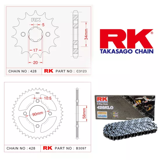 CB150F  RK ZİNCİR DİŞLİ SETİ (2015-2020)