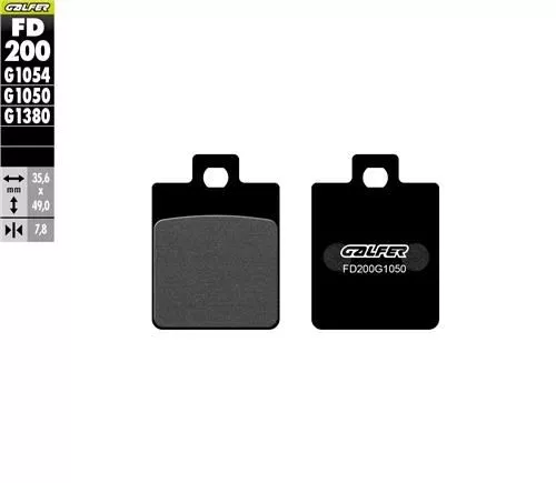 DRG 160 MMBCU 160 GALFER YARI METALİK (ARKA) FREN BALATASI