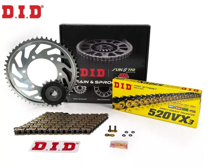 XJ6 / DIVERSION F (2009-2015) D.I.D ZİNCİR DİŞLİ SETİ (GOLD)
