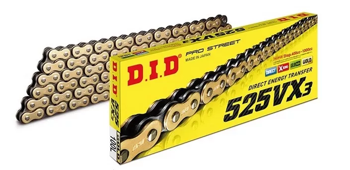 DID 525VX3 (GOLD) 102 BAKLA X-RİNG ZİNCİR