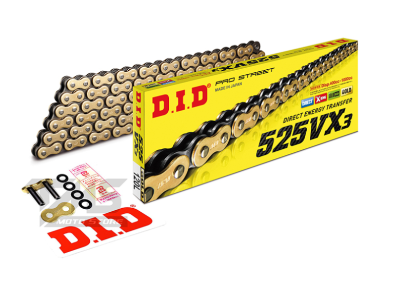 DID 525VX3 (GOLD) 120 BAKLA X-RİNG ZİNCİR