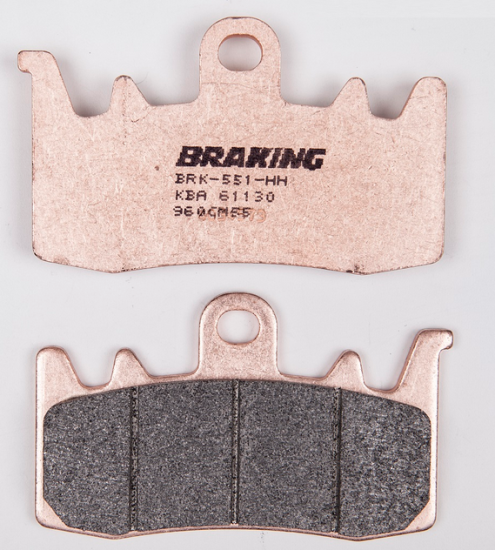 GS 1250 ADV (BREMBO KALİPER) RS 660 TUONO 669  1250 R/RS 1250 RT (BREMBO KALİPER)  R 1200 GS  S1000 XR  F800 R F900R/XR  BRAKING 960CM55 SİNTERLİ (ÖN) FREN BALATASI
