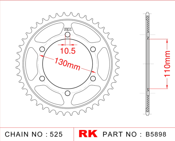 GSX-S 1000 (2015-20120) Rk ARKA DİŞLİ