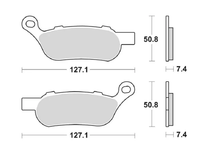 HARLEY DAVIDSON BRAKING 944CM88  SİNTERLİ (ARKA) FREN BALATASI