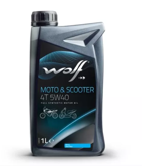Wolf MOTO & SCOOTER YAĞ 4T  5W40  (1 LİTRE)