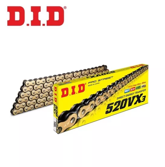 DID 520VX3 (GOLD) 126 BAKLA X-RİNG ZİNCİR