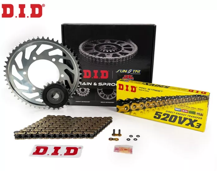 INAZUMA/F 250 (2012-2017) D.I.D ZİNCİR DİŞLİ SETİ