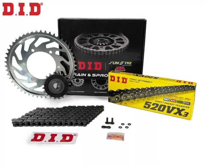 DOMINAR 400 UG  (2017-2023) D.I.D ZİNCİR DİŞLİ SETİ