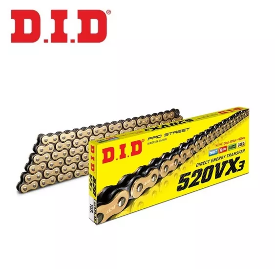 R25 DID 520VX3 112 BAKLA X-RİNG (GOLD) ZİNCİR