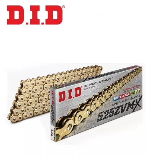 DID 525ZVM-X (GOLD) 110 BAKLA X-RİNG ZİNCİR
