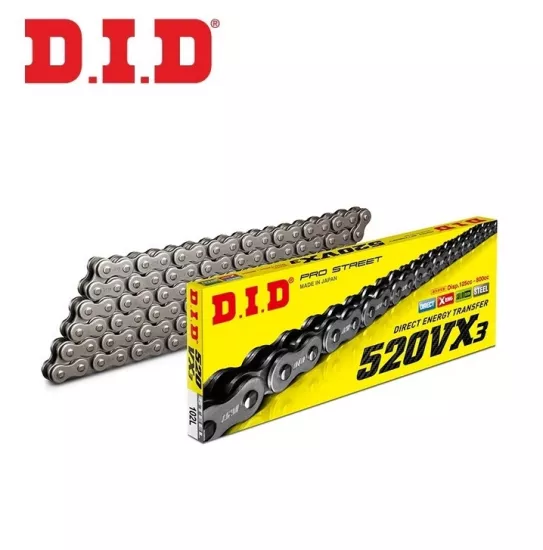R25 DID 520VX3 112 BAKLA X-RİNG (ÇELİK) ZİNCİR