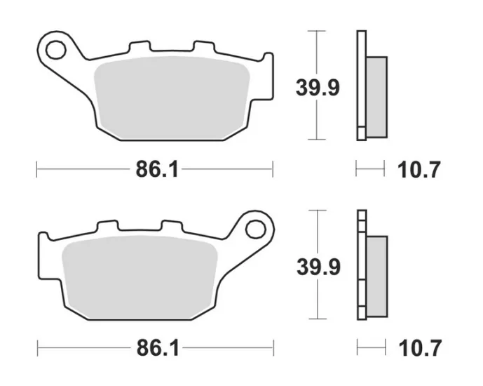 CBR 650F BRAKING SİNTERLİ (ARKA) FREN BALATASI