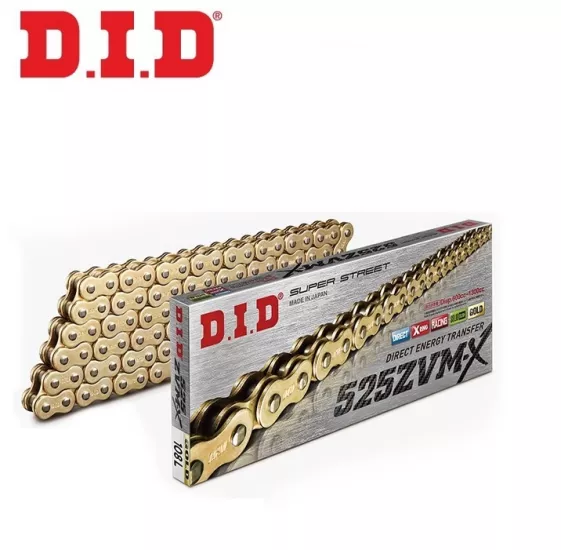 DID 525ZVM-X (GOLD) 122 BAKLA X-RİNG ZİNCİR