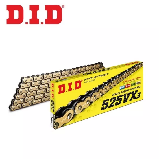 DID 525VX3 (GOLD) 100 BAKLA X-RİNG ZİNCİR
