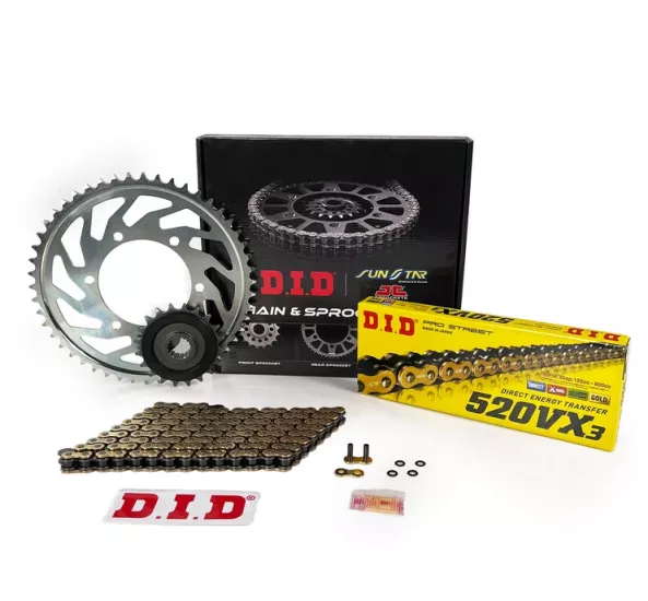 DYNASTY QUADS７GOLD D.I.D MOTOSİKLET ZİNCİR ÇEŞİTLERİ (GOLD-ÇELİK) - unionmoto