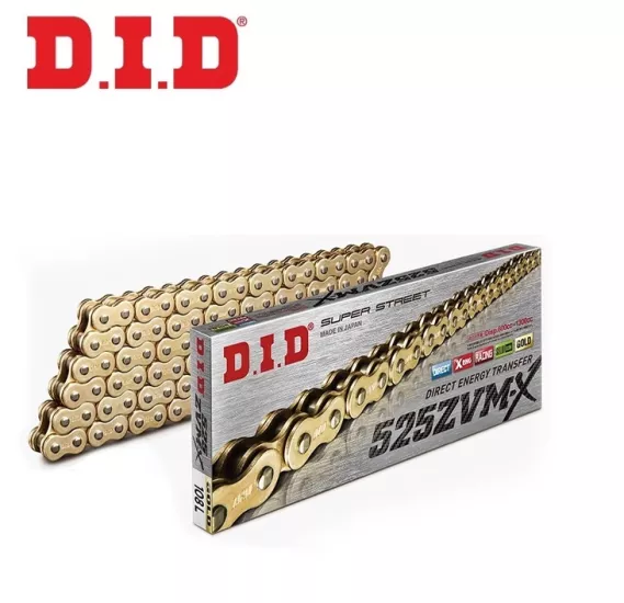 DID 525ZVM-X (GOLD) 124 BAKLA X-RİNG ZİNCİR
