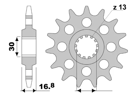 HORNET 750 (2023-2025) PBR ÖN DİŞLİ 16T