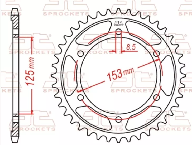 CRF 250 RALLY  (2023-2025) JT 40T ARKA DİŞLİ (ÇELİK)
