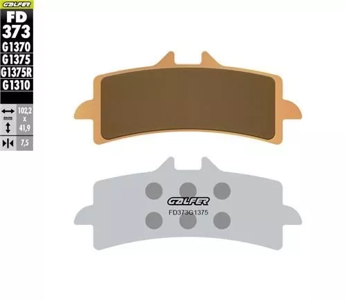 TUONO V4 FACTORY GALFER SİNTERLİ SPORT (ÖN) FREN BALATASI 