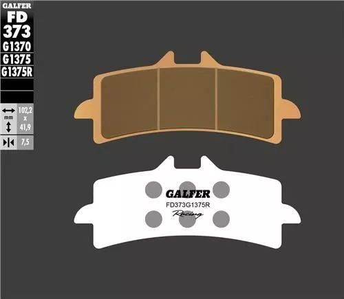 TUONO V4 FACTORY GALFER SİNTERLİ SPORT/RACİNG  (ÖN) FREN BALATASI