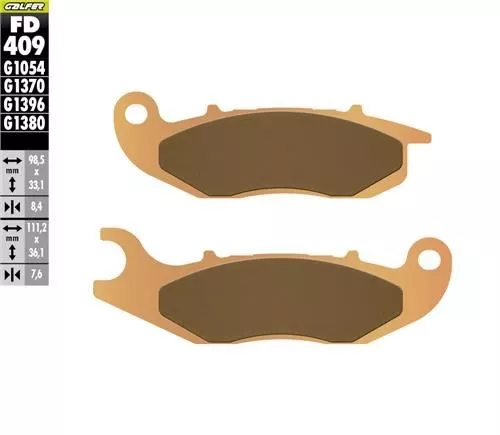 TRANSALP 750 (2023-2024)  GALFER SİNTERLİ FREN BALATASI (ÖN SAĞ) 