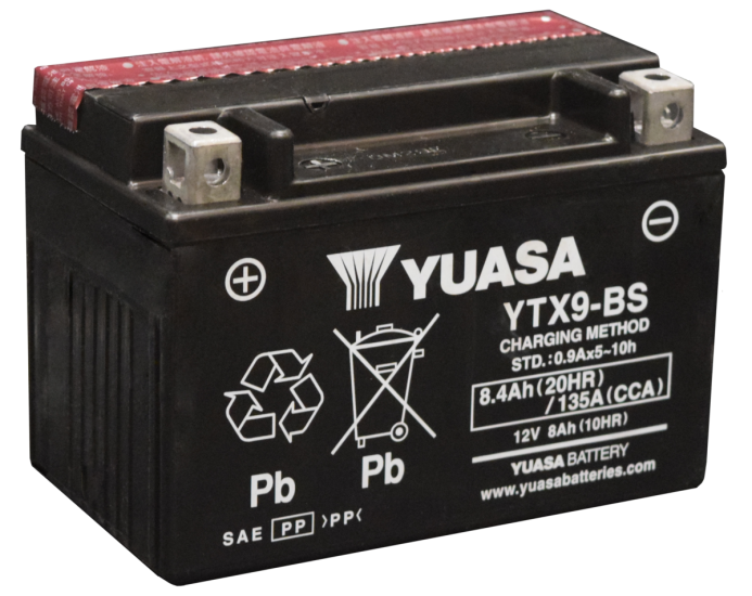 XMAX 250  (YUASA AKÜ YTX9-BS 12V 8Ah 135A)
