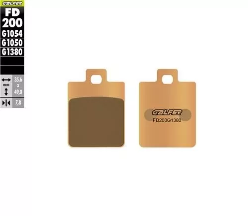 DRG 160 MMBCU 160 GALFER SİNTERLİ (ARKA) FREN BALATASI