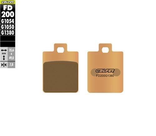 DRG 160 MMBCU 160 GALFER SİNTERLİ (ARKA) FREN BALATASI