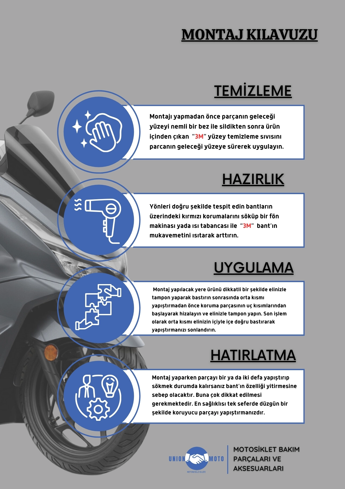 MODİMOT PCX 125 (2025-2026) SELE ALTI KORUMA SETİ